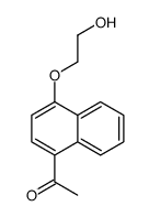 4-(2-Hydroxyethoxy)-1-naphthalenylethanone Structure