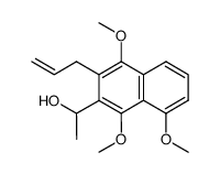 3-(1'-hydroxyethyl)-1,4,5-trimethoxy-2-(prop-2'-enyl)naphthalene Structure