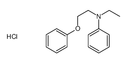 N-ethyl-N-(2-phenoxyethyl)aniline, hydrochloride Structure