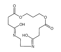 1,5-dioxa-10,13-diazacycloheptadecane-6,9,14,17-tetrone结构式