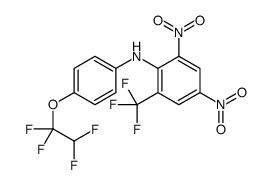 2,4-Dinitro-N-(4-(1,1,2,2-tetrafluoroethoxy)phenyl)-6-(trifluoromethyl )benzenamine structure