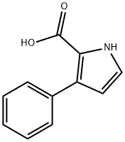 3-苯基-1H-吡咯-2-甲酸结构式