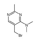 Pyrimidine,5-(bromomethyl)-4-(dimethylamino)-2-methyl-(8CI) Structure