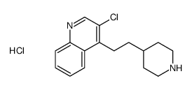 3-chloro-4-(2-piperidin-4-ylethyl)quinoline,hydrochloride结构式