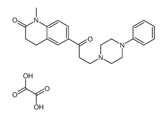 2(1H)-Quinolinone, 3,4-dihydro-1-methyl-6-(1-oxo-3-(4-phenyl-1-piperaz inyl)propyl)-, ethanedioate (1:1) structure