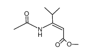 (Z)-methyl 4-methyl-3-acetamido-2-pentenoate结构式