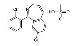 8-chloro-1-(2-chlorophenyl)-3H-2-benzazepine,methanesulfonic acid Structure