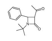 (3R,4R)-3-acetyl-1-tert-butyl-4-phenylazetidin-2-one Structure
