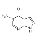 4H-Pyrazolo[3,4-d]pyrimidin-4-one,5-amino-1,5-dihydro- Structure