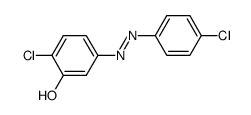 2-chloro-5-((4-chlorophenyl)diazenyl)phenol结构式