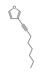 3-(oct-1-yn-1-yl)furan Structure