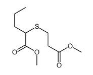 methyl 2-(3-methoxy-3-oxopropyl)sulfanylpentanoate结构式