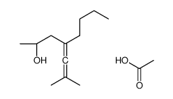 acetic acid,(2R)-4-(2-methylprop-1-enylidene)octan-2-ol结构式