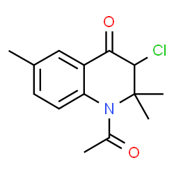 4(1H)-Quinolinone,1-acetyl-3-chloro-2,3-dihydro-2,2,6-trimethyl-结构式