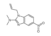 N,N-dimethyl-5-nitro-1-prop-2-enylbenzimidazol-2-amine Structure