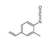4-ethenyl-1-isocyanato-2-methylbenzene结构式