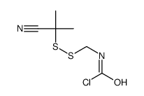 N-[(2-cyanopropan-2-yldisulfanyl)methyl]carbamoyl chloride Structure