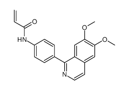 N-[4-(6,7-dimethoxyisoquinolin-1-yl)phenyl]prop-2-enamide结构式