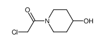 2-chloro-1-(4-hydroxypiperidin-1-yl)ethanone Structure