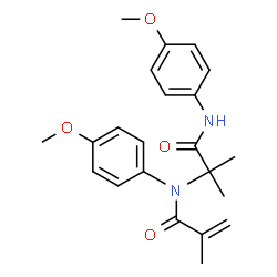 2-Propenamide,N-(4-methoxyphenyl)-N-[2-[(4-methoxyphenyl)amino]-1,1-dimethyl-2-oxoethyl]-2-methyl-(9CI) Structure