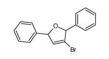 3-bromo-2,5-diphenyl-2,5-dihydro-furan Structure