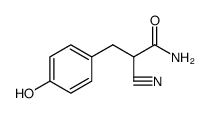 Benzenepropanamide, α-cyano-4-hydroxy结构式