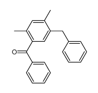 5-benzyl-2,4-dimethyl-benzophenone结构式