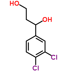 1-(3,4-Dichlorophenyl)-1,3-propanediol结构式