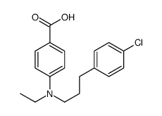 4-[3-(4-chlorophenyl)propyl-ethylamino]benzoic acid Structure