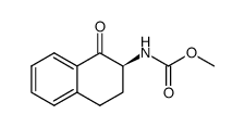 (S)-2-[(Methoxycarbonyl)amino]-1,2,3,4-tetrahydronaphthalen-1-one结构式