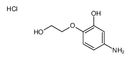 5-amino-2-(2-hydroxyethoxy)phenol,hydrochloride Structure