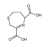 (5R)-2,5,6,7-tetrahydro-1,4-thiazepine-3,5-dicarboxylic acid结构式