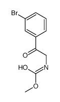 methyl N-[2-(3-bromophenyl)-2-oxoethyl]carbamate结构式