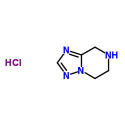 5,6,7,8-Tetrahydro-[1,2,4]triazolo[1,5-a]pyrazine hydrochloride结构式