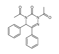 2,4-diacetyl-5,6-diphenyl-4,5-dihydro-2H-[1,2,4]triazin-3-one Structure