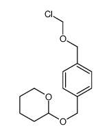 2-[[4-(chloromethoxymethyl)phenyl]methoxy]oxane Structure