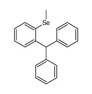 1-benzhydryl-2-methylselanylbenzene Structure