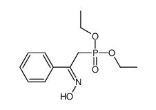 N-(2-diethoxyphosphoryl-1-phenylethylidene)hydroxylamine Structure