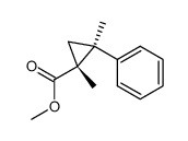 1,c-2-Dimethyl-t-2-phenyl-r-1-cyclopropancarbonsaeure-methylester Structure