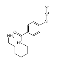 N-(6-aminohexyl)-4-azidobenzamide Structure