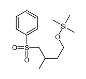 [4-(benzenesulfonyl)-3-methylbutoxy]-trimethylsilane Structure
