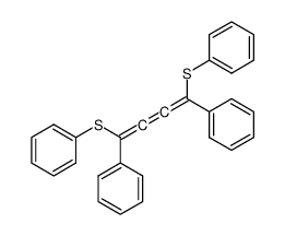 (1,4-diphenyl-4-phenylsulfanylbuta-1,2,3-trienyl)sulfanylbenzene结构式