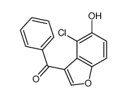 (4-chloro-5-hydroxy-1-benzofuran-3-yl)-phenylmethanone结构式