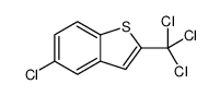 5-chloro-2-(trichloromethyl)-1-benzothiophene结构式