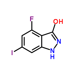 4-Fluoro-6-iodo-1,2-dihydro-3H-indazol-3-one结构式