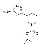 3-(5-氨基-3-异噁唑)-哌啶-1-羧酸叔丁酯结构式