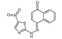 4-[(5-nitro-1,3-thiazol-2-yl)hydrazinylidene]naphthalen-1-one Structure