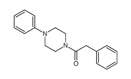 2-phenyl-1-(4-phenylpiperazin-1-yl)ethanone结构式
