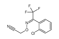 2-[[1-(2-chlorophenyl)-2,2,2-trifluoroethylidene]amino]oxyacetonitrile Structure
