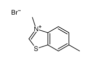 3,6-dimethyl-1,3-benzothiazol-3-ium,bromide结构式